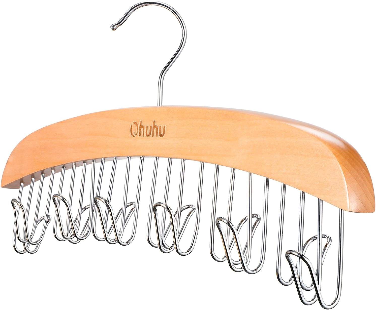 image:imageBelt Hanger Organizer for Closet Ohuhu 12 Hooks Max 36 Belts Tie Rack Wooden Belt Holder for Storage 360 Degree Rotating Space Saver Organizer for Men Women Belt Tie Scarf AccessoriesBurlywoodBurlywood