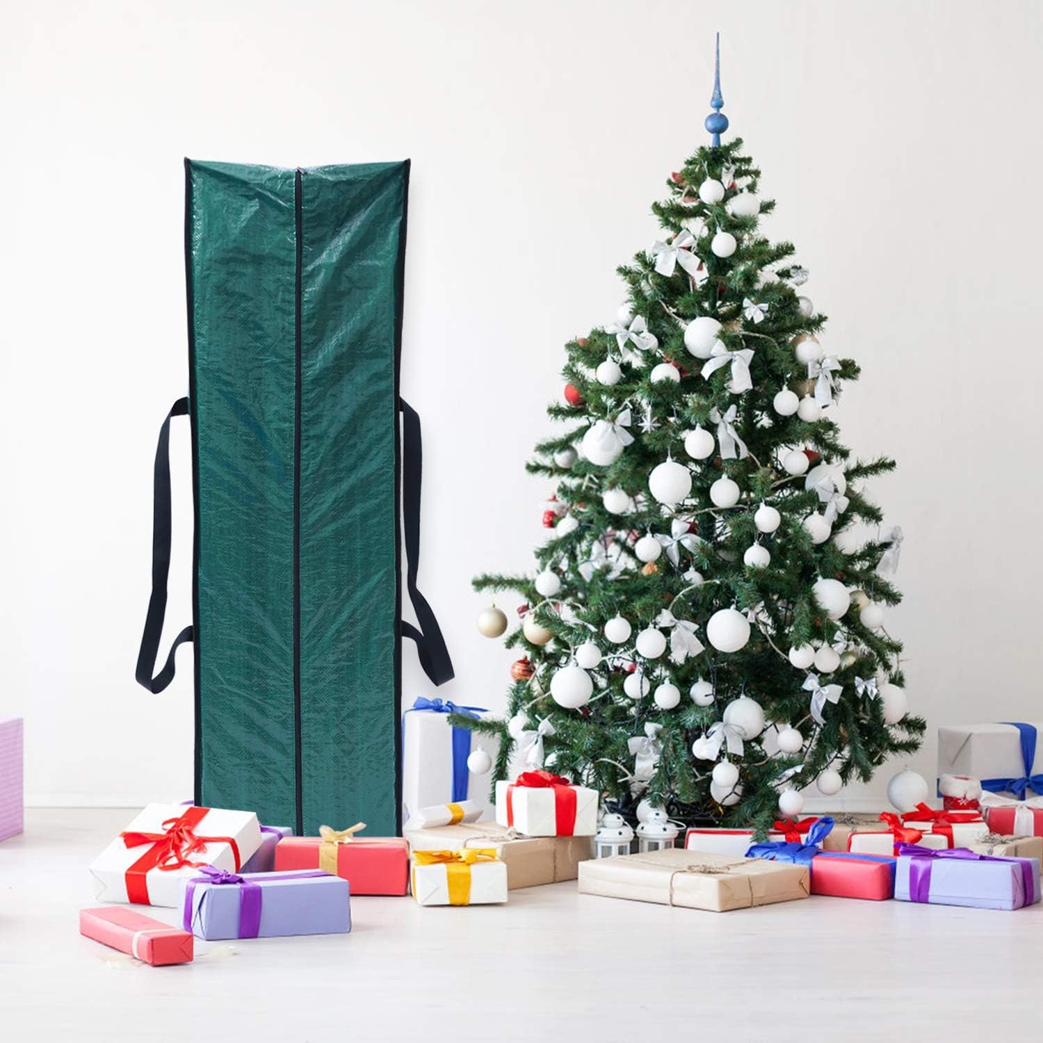 image:imageChristmas Tree Storage Bag Ohuhu Extra Large Christmas Tree Storage Multipurpose Storage Bag with Reinforced Handles Zipper Tear Proof Material for 6ft Artifical Tree