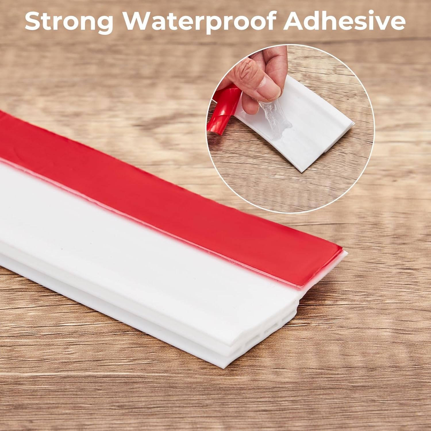image:imageDoor Draft Stopper Under Door Sweep Ohuhu 2 Pack 37L x 145W Door Draft Blocker Weather Stripping for Exterior Interior Doors Door Seal Gap Filler Bottom Dust Noise Insulation Draft GuardWhite