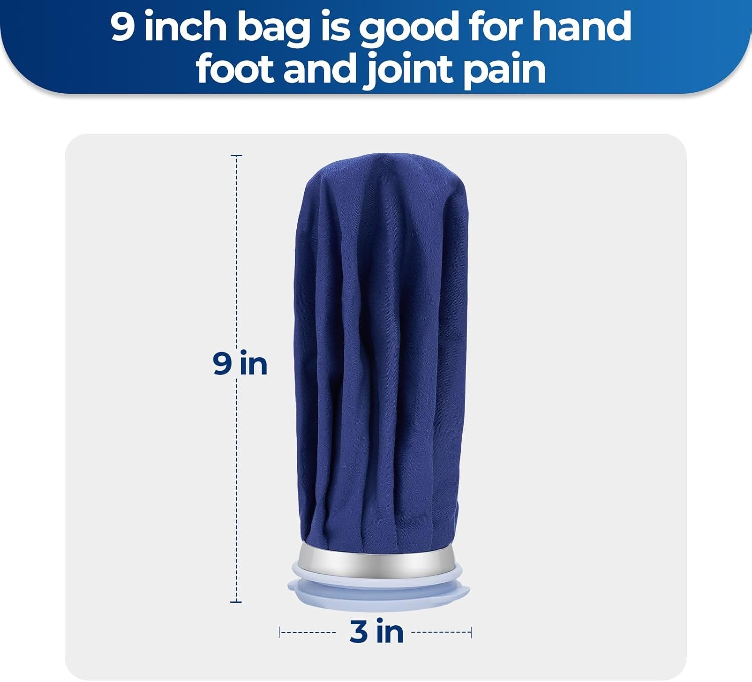 image:imageIce Bags for Injuries Reusable Ohuhu 3 Packs Ice Cold Packs with 2 Wrap Ice Bag Hot Water Hot amp Cold Therapy Pain Relief for Knee Leg Injury NoLeak Waterproof Ice Bags 3 Sizes 6911 Light BlueBlue 9 Single