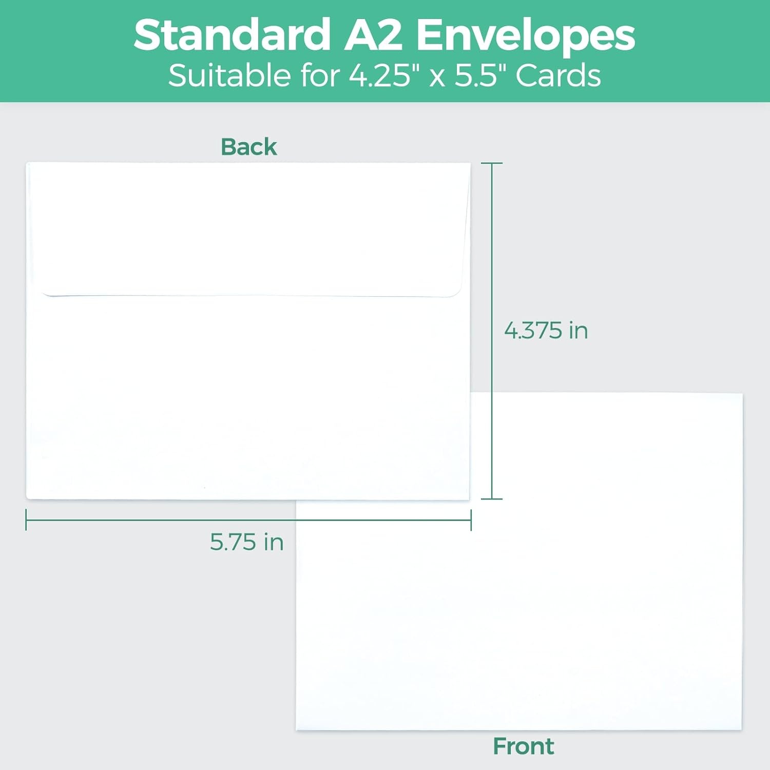 image:imageOhuhu A7 Printable White 5x7 Envelopes 250 Pack Bulk A7 525 x 725 Inches SelfSeal Envelopes for 5x7 Cards Christmas Cards Wedding Invitations Photos Graduation Baby ShowerA2