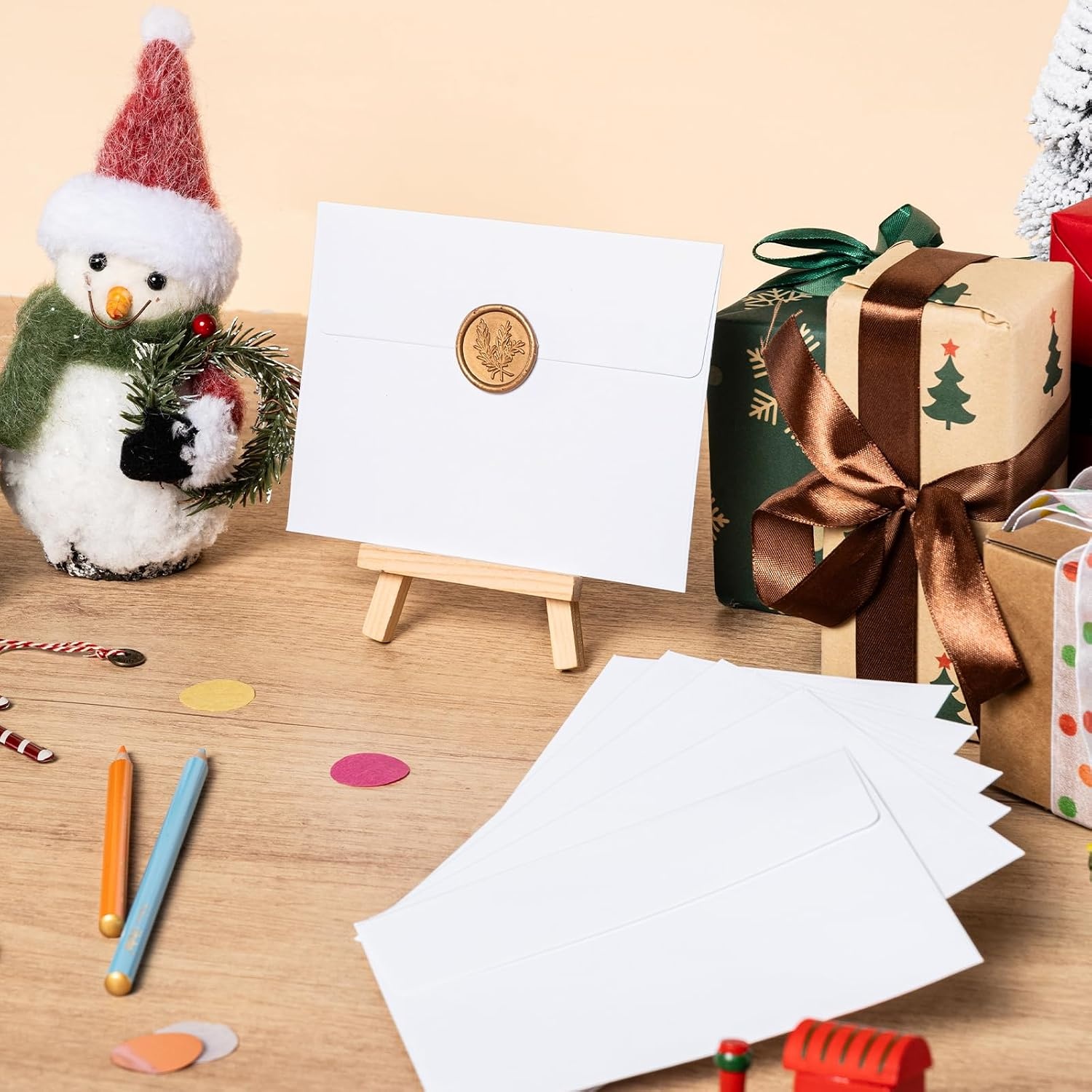 image:imageOhuhu A7 Printable White 5x7 Envelopes 250 Pack Bulk A7 525 x 725 Inches SelfSeal Envelopes for 5x7 Cards Christmas Cards Wedding Invitations Photos Graduation Baby ShowerA2