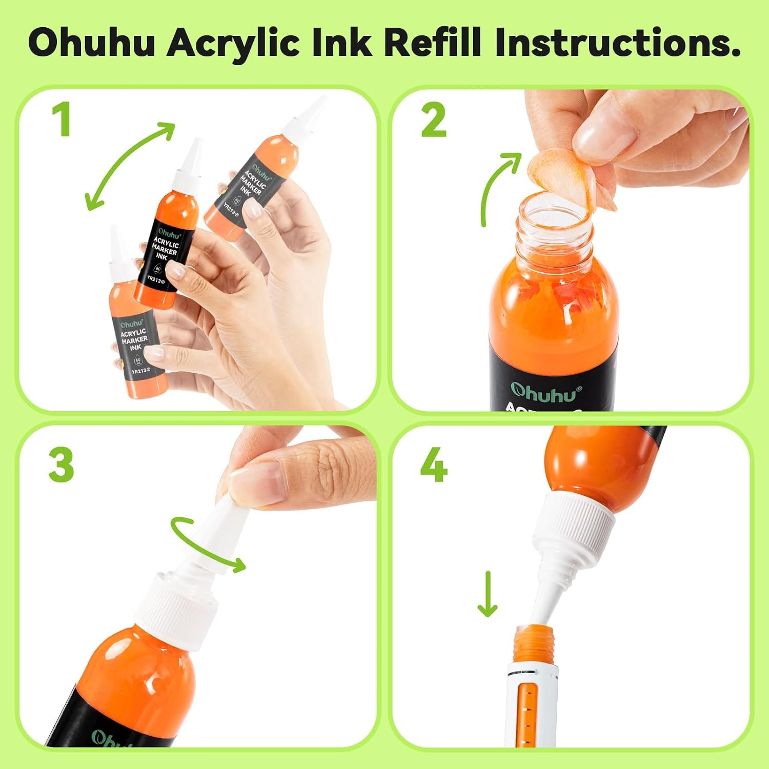image:imageOhuhu Acrylic Marker Ink Refill for Mauna Kea amp Hanauma SeriesB25