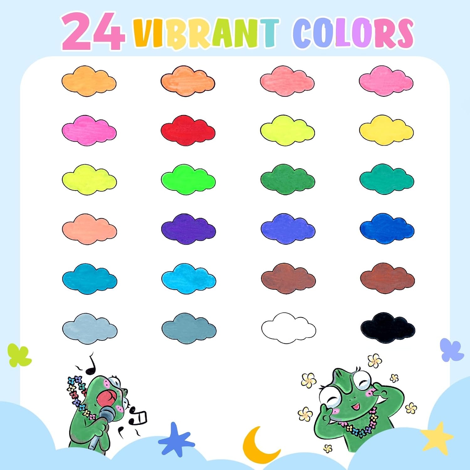 image:imageOhuhu Acrylic Paint Markers UltraWashable Markers for Kids Bullet Tip Paint Pens for Rock Painting Easter Eggs Wood Glass Ceramic Canvas School Classroom Supplies Ages 314