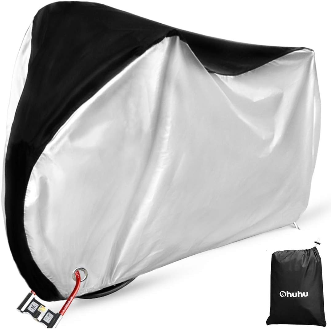 image:imageOhuhu Bike Cover Waterproof Outdoor Bicycle Covers for Mountain and Road Bikes Rain Sun UV Proof XL