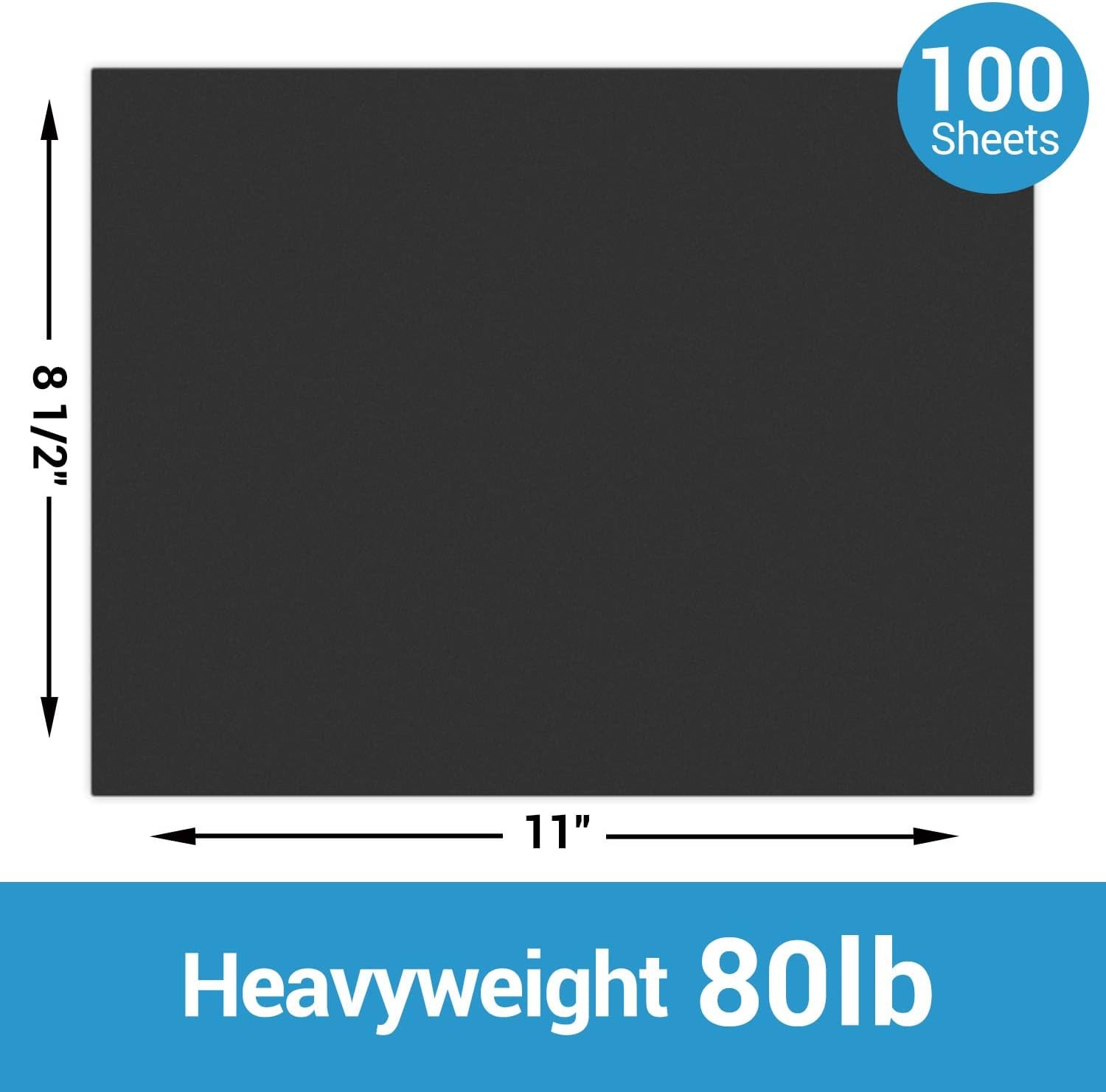 image:imageOhuhu Brown Kraft Cardstock Thick Paper 100 Sheets 85 x 11 Heavyweight 80 lb216 gsm Card Stock for Crafts and DIY Card MakingBlack