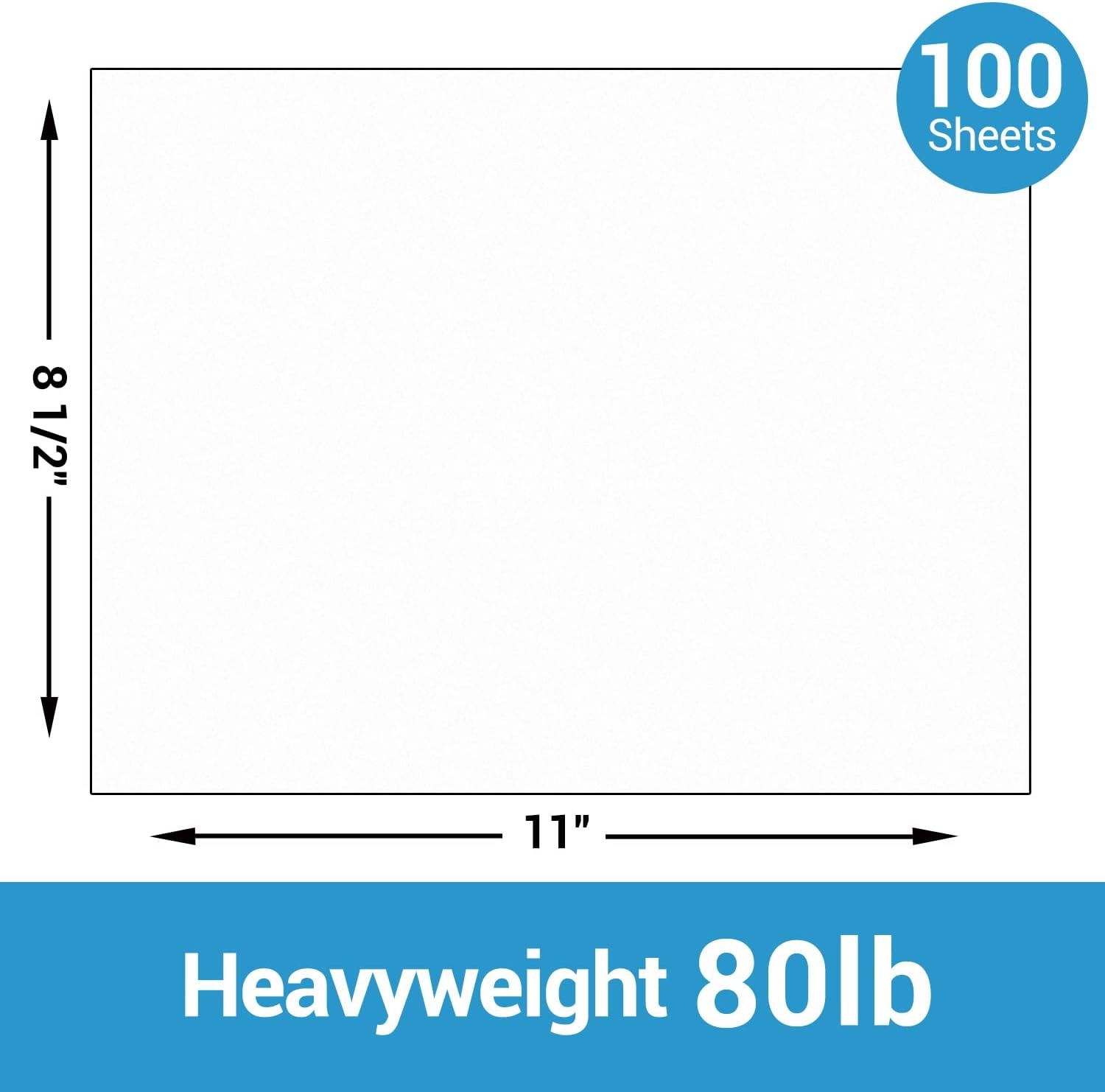 image:imageOhuhu Brown Kraft Cardstock Thick Paper 100 Sheets 85 x 11 Heavyweight 80 lb216 gsm Card Stock for Crafts and DIY Card MakingWhite
