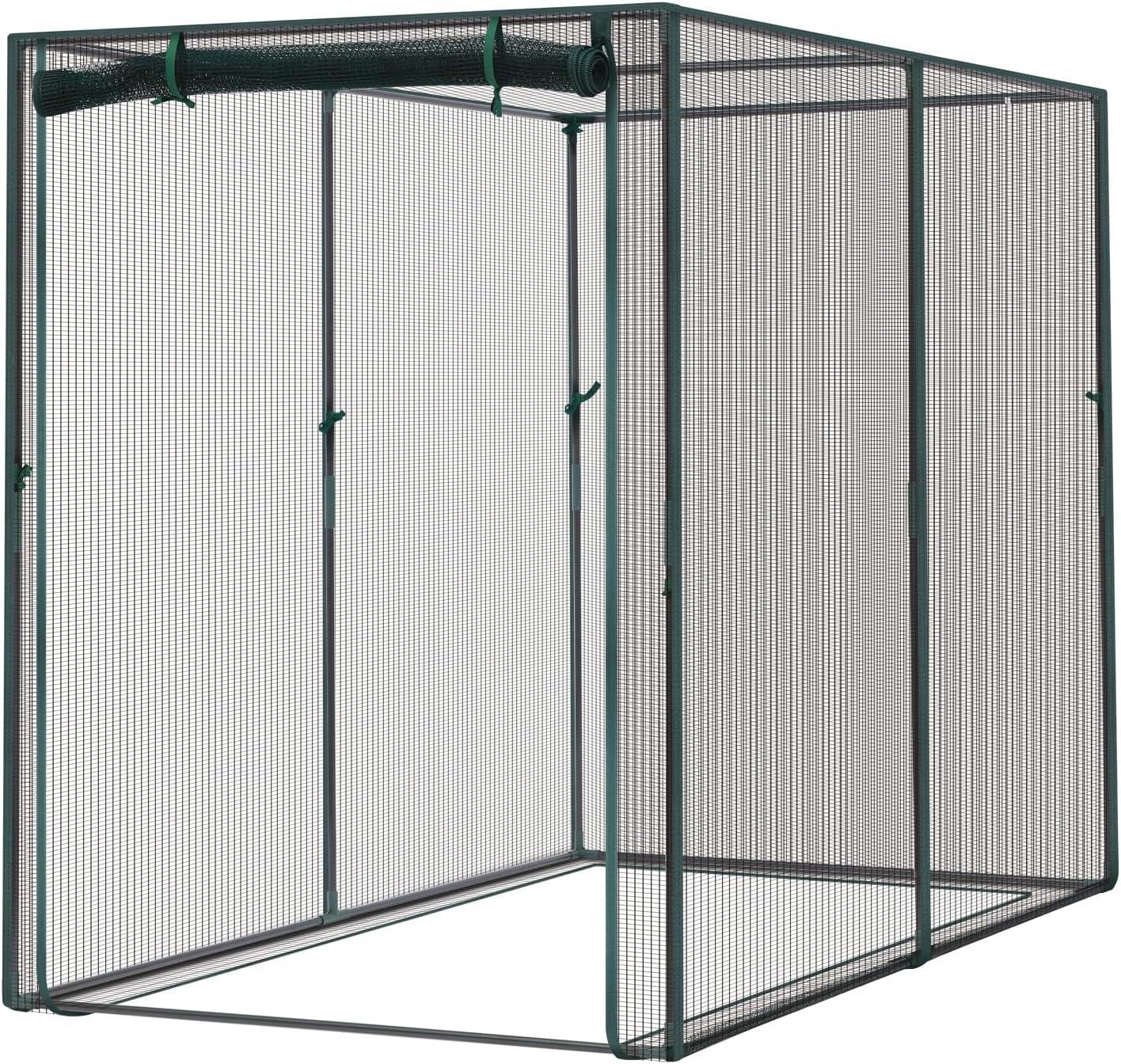 image:imageOhuhu Crop Cages for Garden Plant66x39x53 Ft Plant Protection Tent with Zippered Door Raised Bed Cover Garden Bed Cover with Frame WindResistant Plant Cages for Outdoor Plants66 x 39 x 53