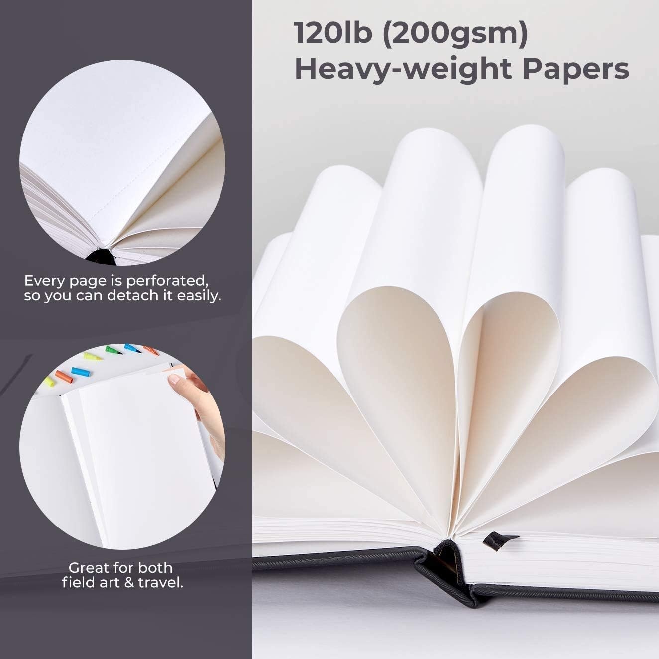image:imageOhuhu Micro Fineliner Pens 8 Pack Art Sketchbook