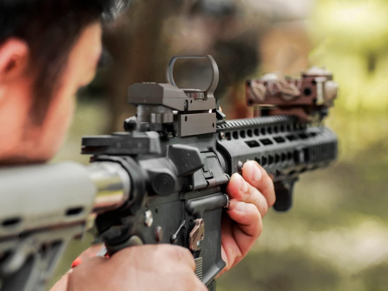 image:imageOhuhu Red Green Dot Gun Sight Scope Reflex Sight with 4 Reticles