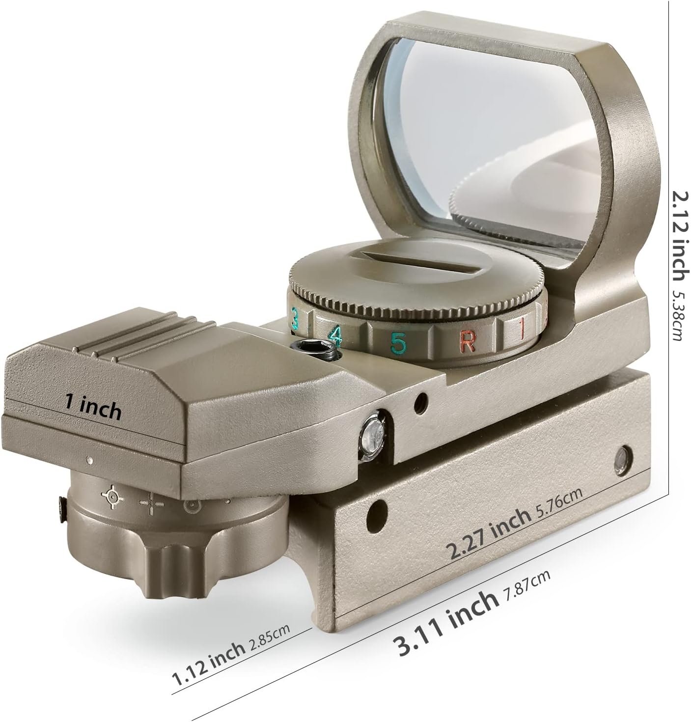 image:imageOhuhu Red Green Dot Gun Sight Scope Reflex Sight with 4 Reticles