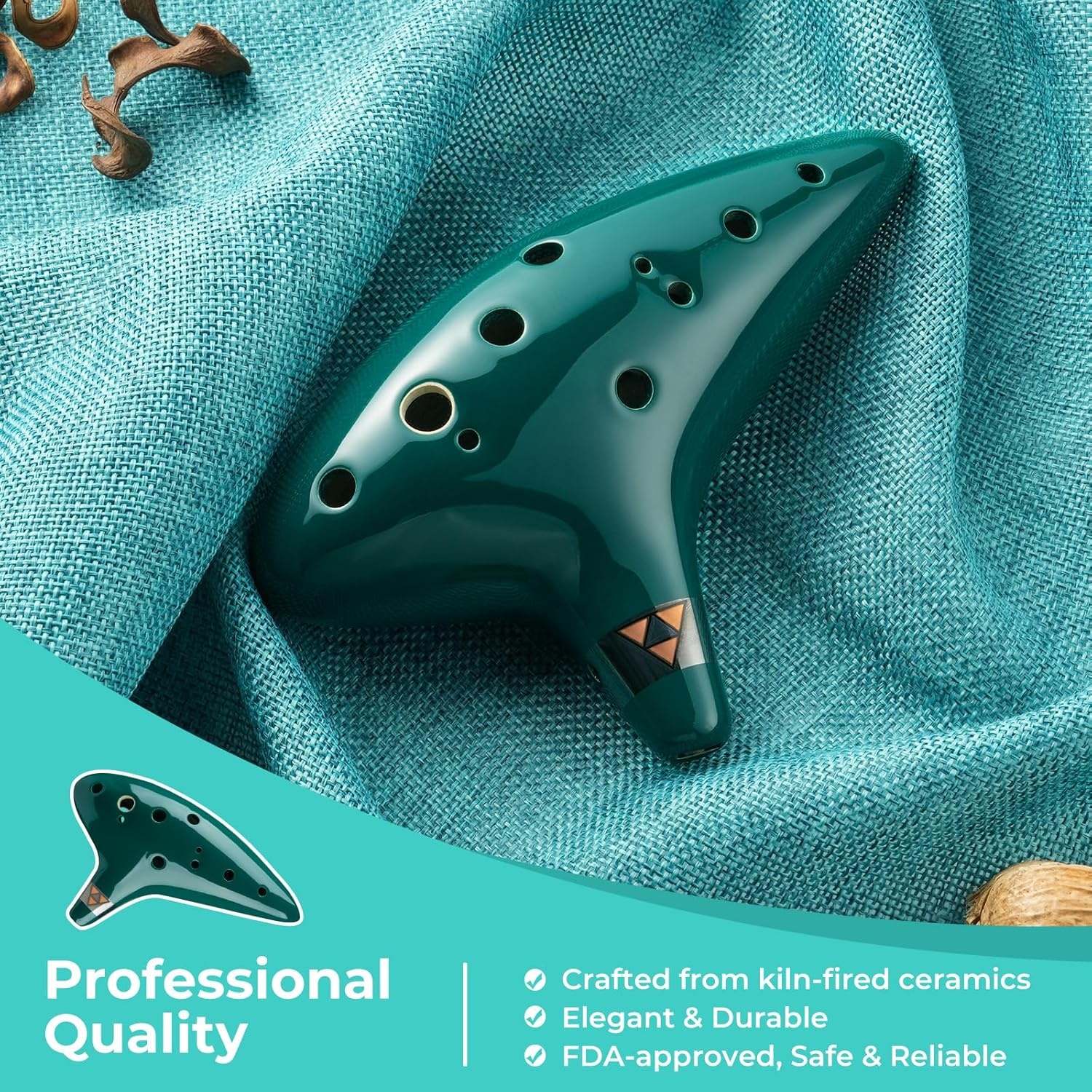 image:imageOhuhu Zelda Ocarina with Song Book Songs From the Legend of Zelda 12 Hole Alto C Zelda Ocarinas Play by Link Triforce Gift for Zelda Fans with Display Stand Protective Bag GreenGreen