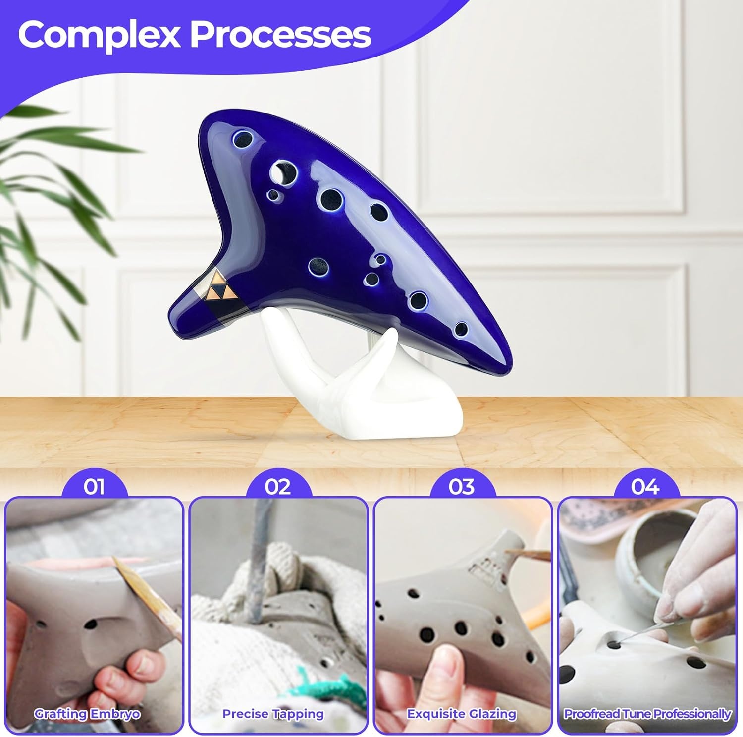 image:imageOhuhu Zelda Ocarina with Song Book Songs From the Legend of Zelda 12 Hole Alto C Zelda Ocarinas Play by Link Triforce Gift for Zelda Fans with Display Stand Protective Bag GreenBlue