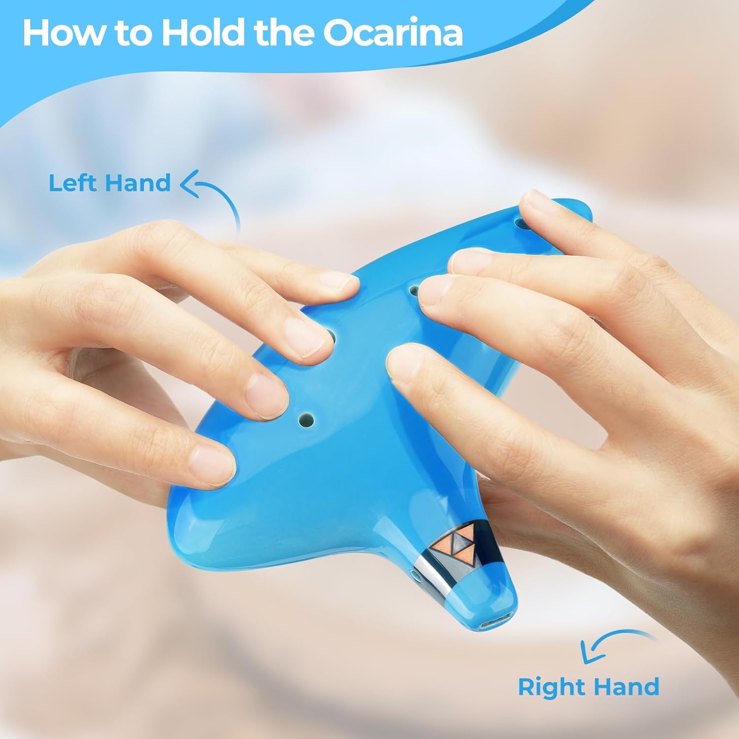 image:imageOhuhu Zelda Ocarina with Song Book Songs From the Legend of Zelda 12 Hole Alto C Zelda Ocarinas Play by Link Triforce Gift for Zelda Fans with Display Stand Protective Bag GreenLight Blue