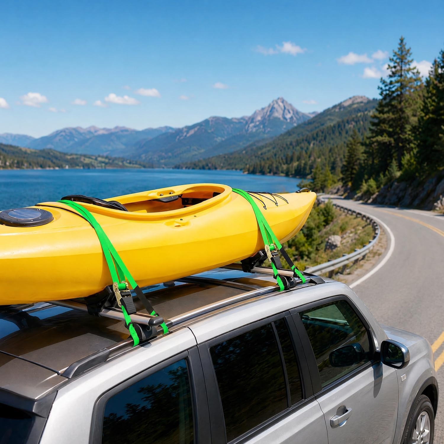 image:imageRatchet Tie Down Strap 8Pack 15 Ft 500 lbs Load Cap with 1500 lbs Breaking Limit Ohuhu Ratchet Tie Downs Logistic Cargo Straps for Moving Appliances Motorcycle BlueGreen