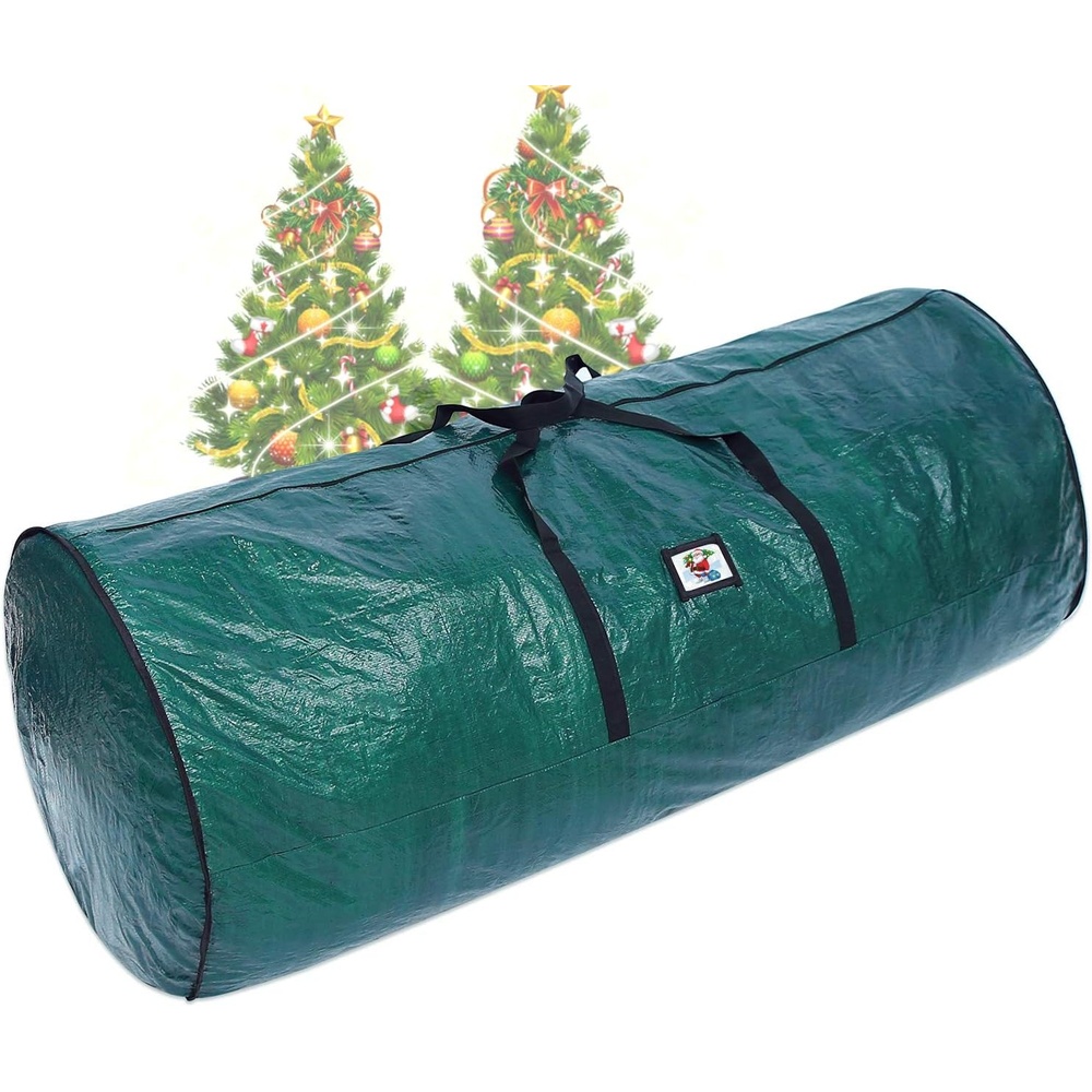 image:imageOhuhu 9ft Christmas Tree Storage Bag 62 x 256 x 256 Extra Large Christmas Tree Storage Container Tear proof Duffle Bag Waterproof Material Up to 9ft Disassembled Artificial Xmas Tree