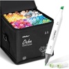 image:imageOhuhu Alcohol Markers Double Tipped Art Marker Set for Artists Adults Coloring Sketch Illustration  Chisel amp Fine  100 Colors  Oahu of Ohuhu Markers  Refillable  AP Certificated