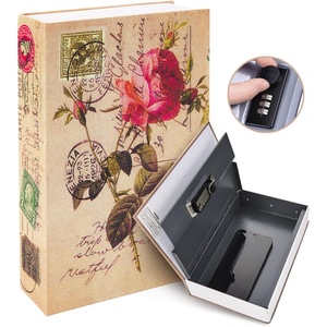 Book Safe Box Lock Rose: Ohuhu Secret Book Box Diversion Combination Secret Compartment Small Safes for Home Portable Book Box – Great for Money Store Jewelry and Passport Storage