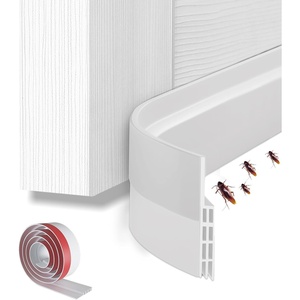 Door Draft Stopper Weather Stripping: Ohuhu 39″ L x 2″ W Under Door Bottom Seal Strip Sweep – Backing Adhesive Blocker Gap Filler Flexible Noise Insulation Draft Guard Bottom of Door Garage