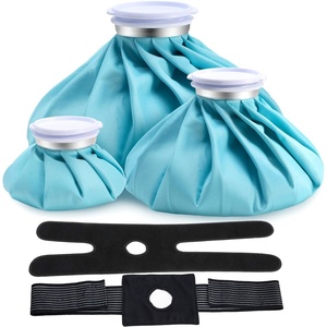 Ice Bags for Injuries Reusable: Ohuhu 3 Packs Ice Cold Packs with 2 Wrap Ice Bag Hot Water Hot & Cold Therapy Pain Relief for Knee Leg Injury No-Leak Waterproof Ice Bags 3 Sizes 6″/9″/11″, Light Blue(Light Blue)