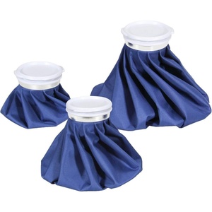 Ice Bags for Injuries Reusable: Ohuhu 3 Packs Ice Cold Packs with 2 Wrap Ice Bag Hot Water Hot & Cold Therapy Pain Relief for Knee Leg Injury No-Leak Waterproof Ice Bags 3 Sizes 6″/9″/11″, Light Blue(Blue (3-pack))