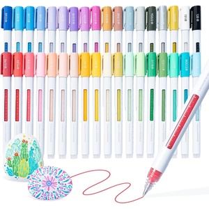 Ohuhu Acrylic Gel Pens 36 Colors 0.7MM Extra Fine Rollerball Tip Colored Gel Pens High Opacity Acrylic Paint Pens for Journal Black Paper Scrapbooking Note Taking Rock Glass Wood DIY Craft – Wai Momi