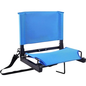 Ohuhu Bleacher Seat with Backrest, Stadium Seats for Bleacher Chairs with Back Support Portable Bleachers Seat with Shoulder Straps and Hook for Sports Events Baseball Soccer Kayak Boat
