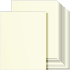 Ohuhu Brown Kraft Cardstock Thick Paper 100 Sheets – 8.5″ x 11″ Heavyweight 80 lb/216 gsm Card Stock for Crafts and DIY Card Making(Cream)