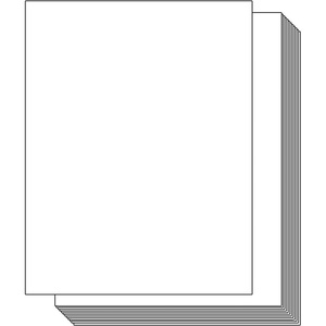 Ohuhu Brown Kraft Cardstock Thick Paper 100 Sheets – 8.5″ x 11″ Heavyweight 80 lb/216 gsm Card Stock for Crafts and DIY Card Making(White)
