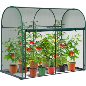 Ohuhu Crop Cages for Garden Plant:6.6×3.9×5.3 Ft Plant Protection Tent with Zippered Door, Raised Bed Cover, Garden Bed Cover with Frame, Wind-Resistant Plant Cages for Outdoor Plants(6′ x 3′ x 5′)