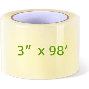 Ohuhu Greenhouse Repair Tape 6″ x 98′ – 6.3 mil Reinforced Clear Plastic Film for Green House Sheeting, Polyethylene PE Cover Repair(3″ x 98′)