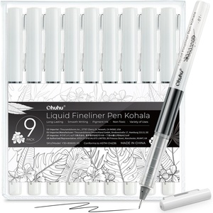 Ohuhu Liquid Fineliner Drawing Pens: 9 Sizes Micro Pens Drawing Pens Pigment Black Ink Water-proof Alcohol-proof Assorted Point Tips Smooth Writing Sketching Journaling Anime Artist Beginners – Kohala(9)