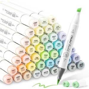 Ohuhu Pastel Alcohol Markers – 96 Colors of Honolulu Sweetness + Blossoming – Double Tipped Art Alcohol Markers for Artist Adults’ Coloring Illustration – Brush & Chisel – Refillable – AP Certificated(Blossoming)