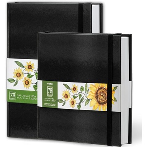 Ohuhu Sketchbook Marker Paper Pad: 8.3″x8.3″ Square Art Sketch Book Drawing Papers 78 Sheets/156 Pages 120 LB/200 GSM Hardcover Sketching Books for Alcohol Markers Heavyweight Sketchpad Christmas Gift(8.3″ x 8.3 ” and 8.3″ x 11.7″)