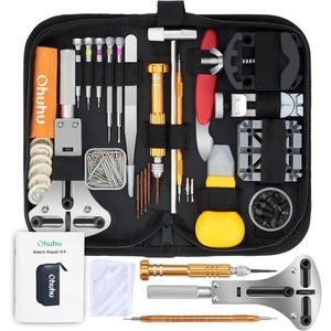 Watch Repair Kit, Ohuhu 192 PCS UPGRADED Heavy Duty Watch Link Removal Battery Replacement Band Tool Kit, Watch Back Remover Tool Professional Watch Repair Opener Tools with PU Leather Bag User Manual
