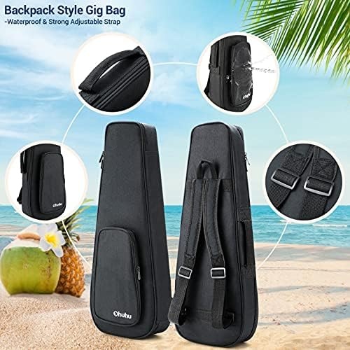 image:image23 Inch Ukelele for Adults Ohuhu Concert Ukuleles for Uke Beginners with Ukalalee Backpack Style Gig Bag Ukelele Strap Strap Pins and Aquila Strings Installed for Mother Father Gift Idea