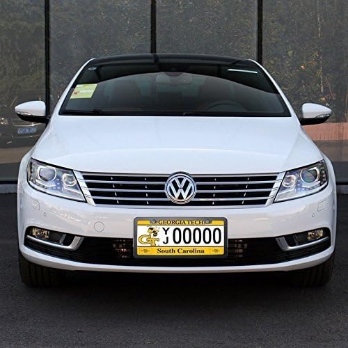 image:imageBlack License Plate Frames Ohuhu 2 PCS Matte Aluminum Car License Plate Holder Slim Design with Bolts Washer Caps 2 Holes Licenses Plate Metal Covers Automotive Exterior Accessories for US Vehicles
