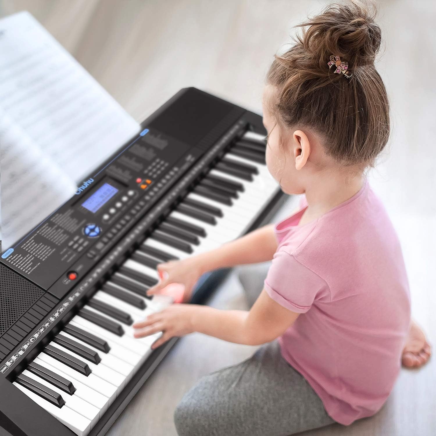 image:imageElectric Keyboard Piano 61 Keys Ohuhu Musical Piano Keyboard with Headphone Jack USB Port amp Teaching Modes for Beginners