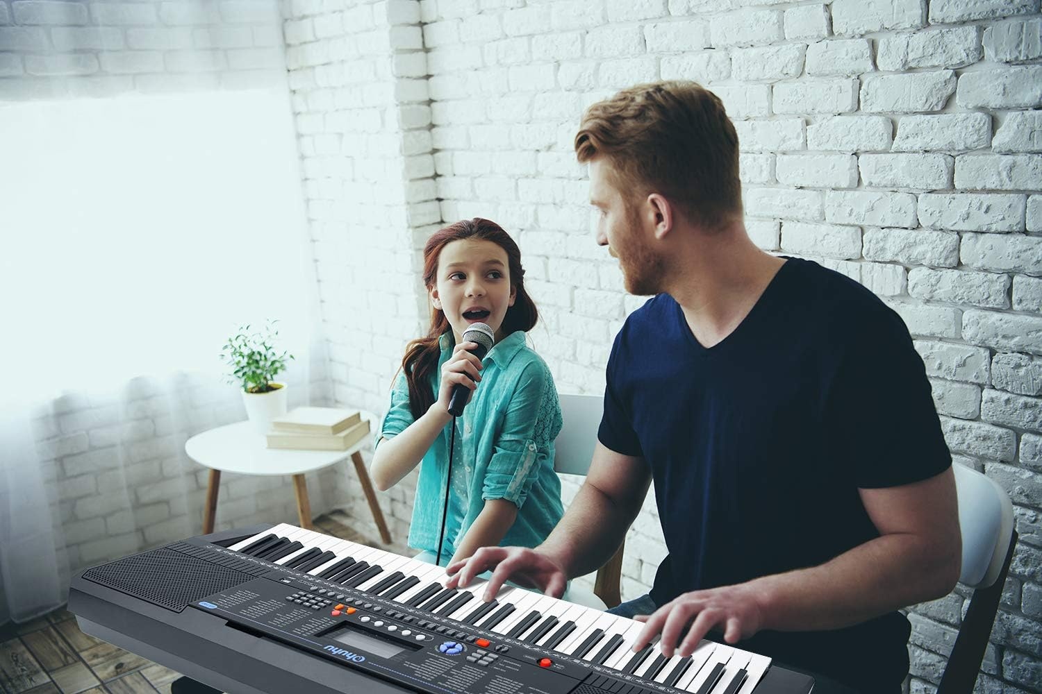 image:imageElectric Keyboard Piano 61 Keys Ohuhu Musical Piano Keyboard with Headphone Jack USB Port amp Teaching Modes for Beginners