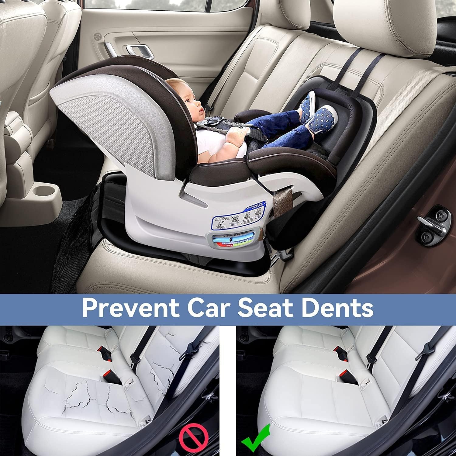 image:imageOhuhu 1Pack Baby Child Car Auto Carseat Seat Protector Cover Dog Mat Vehicle Cover With Organizer