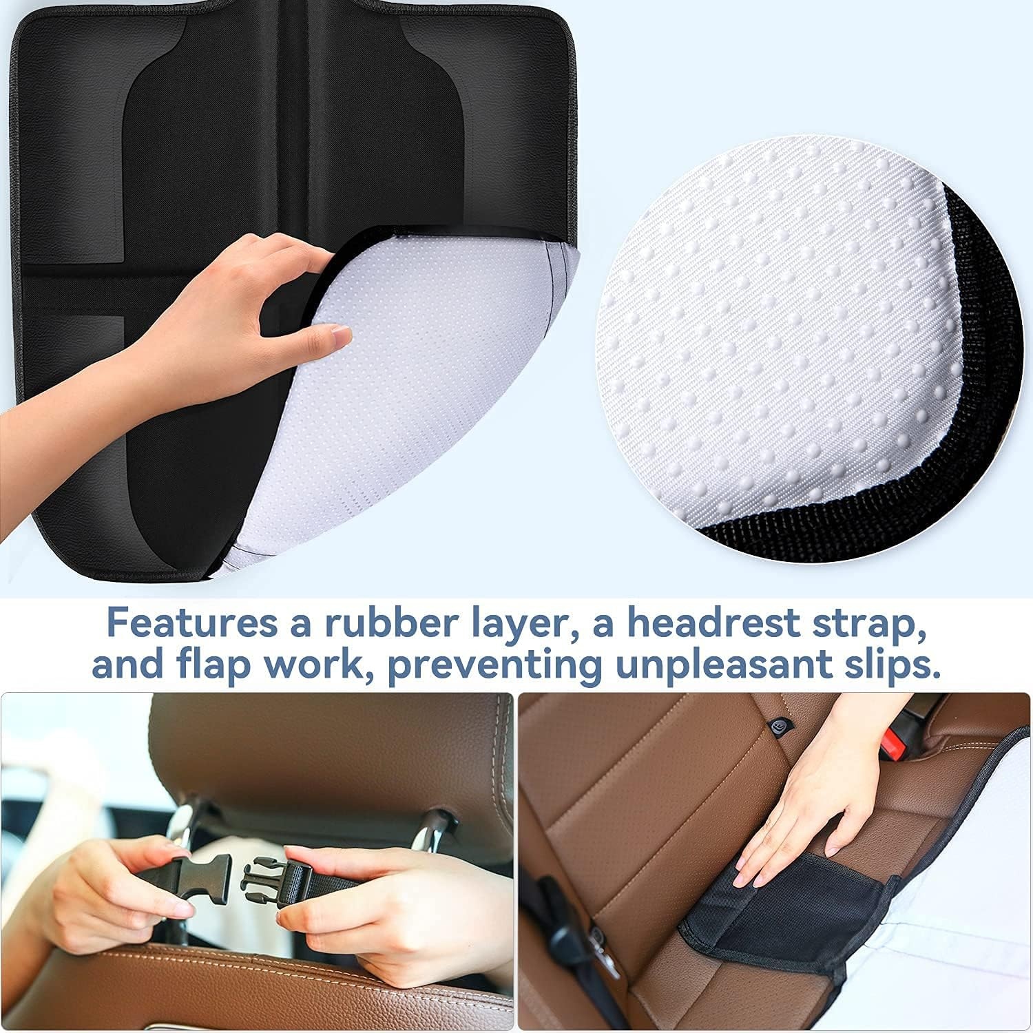 image:imageOhuhu 1Pack Baby Child Car Auto Carseat Seat Protector Cover Dog Mat Vehicle Cover With Organizer