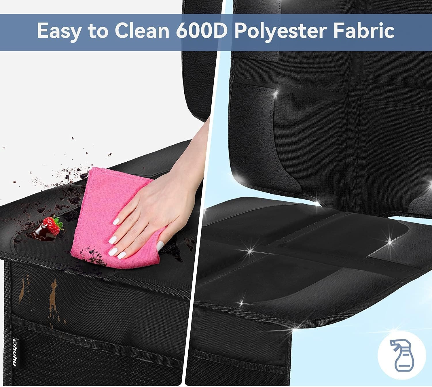 image:imageOhuhu 1Pack Baby Child Car Auto Carseat Seat Protector Cover Dog Mat Vehicle Cover With Organizer
