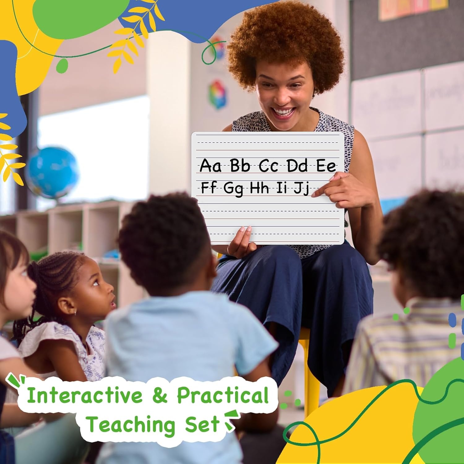 image:imageOhuhu 25 Pack LinedPlain Dry Erase Boards 9x12 DoubleSided White Board Class Set Includes 25 Mini Whiteboards 25 Black Markers and 25 Erasers for Classroom School Office Students Teachers