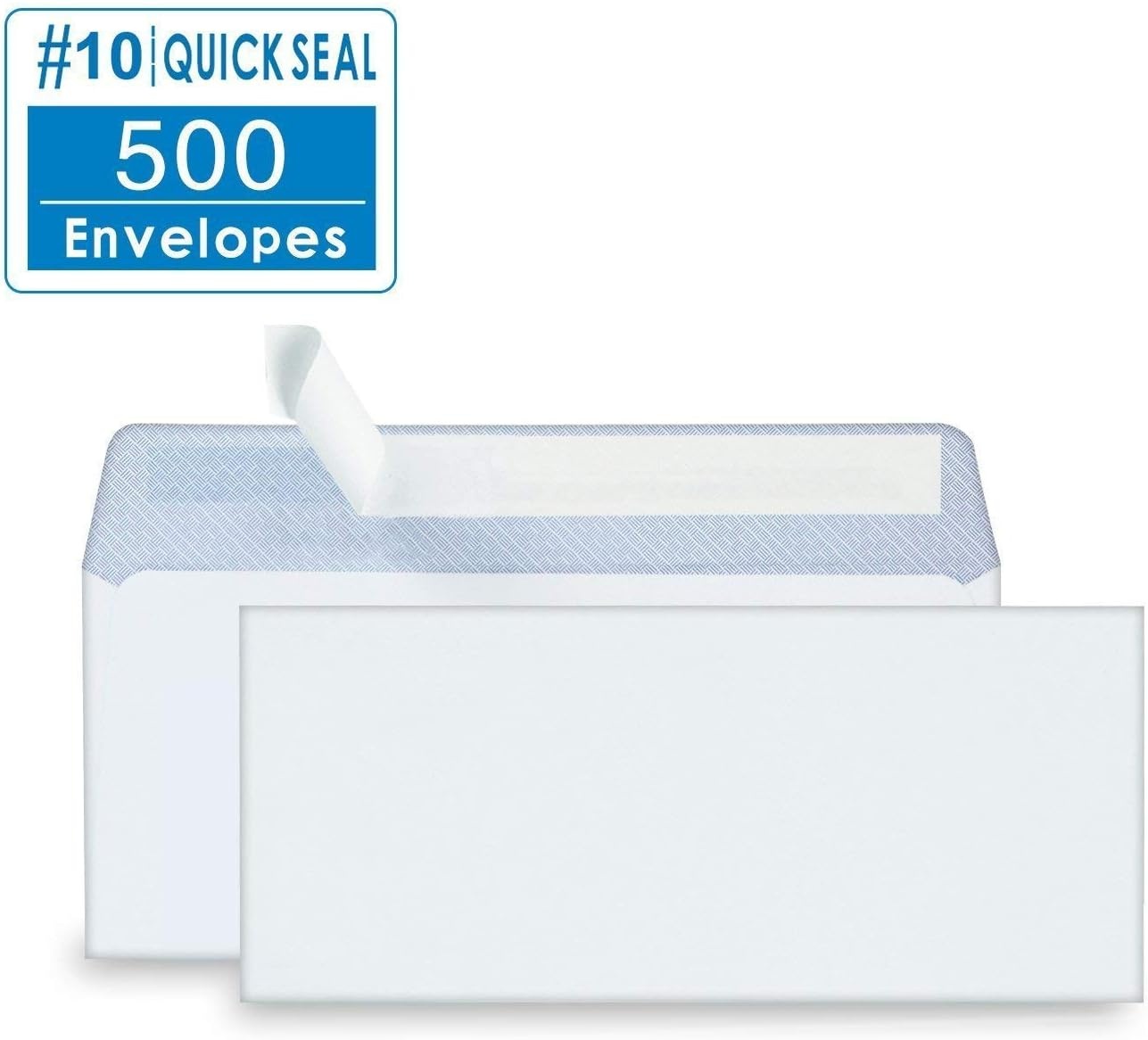 image:imageOhuhu 50010 Envelopes SELF SEAL Business Envelope Windowless Design Security Tint Pattern for Secure Mailing Invoices Statements amp Legal Document 418 x 912 Inches10