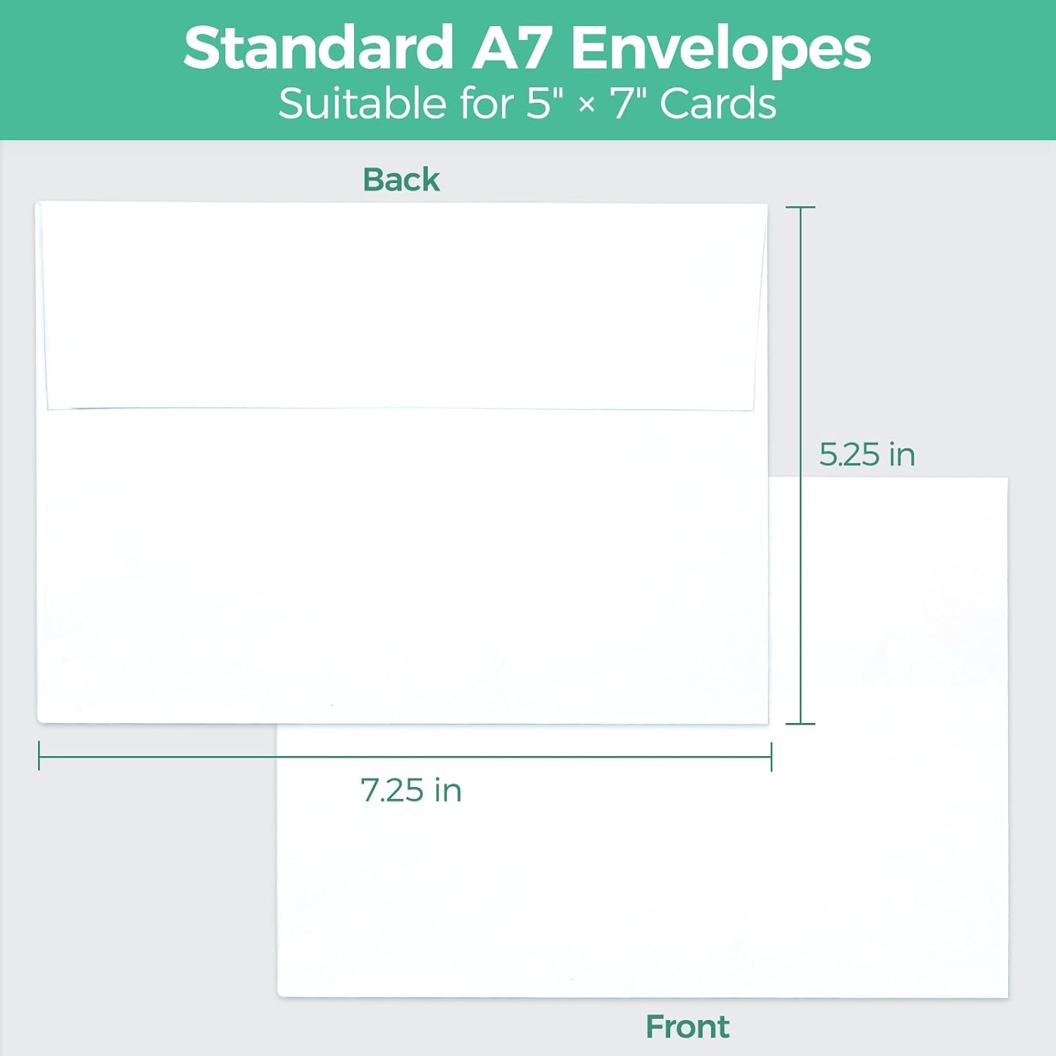 image:imageOhuhu A2 Printable White Envelopes 500 Pack Bulk A2 438 x 534 SelfSeal Envelopes for 425x55 Cards RSVP Christmas Cards Wedding Invitations Photo Baby ShowerA7