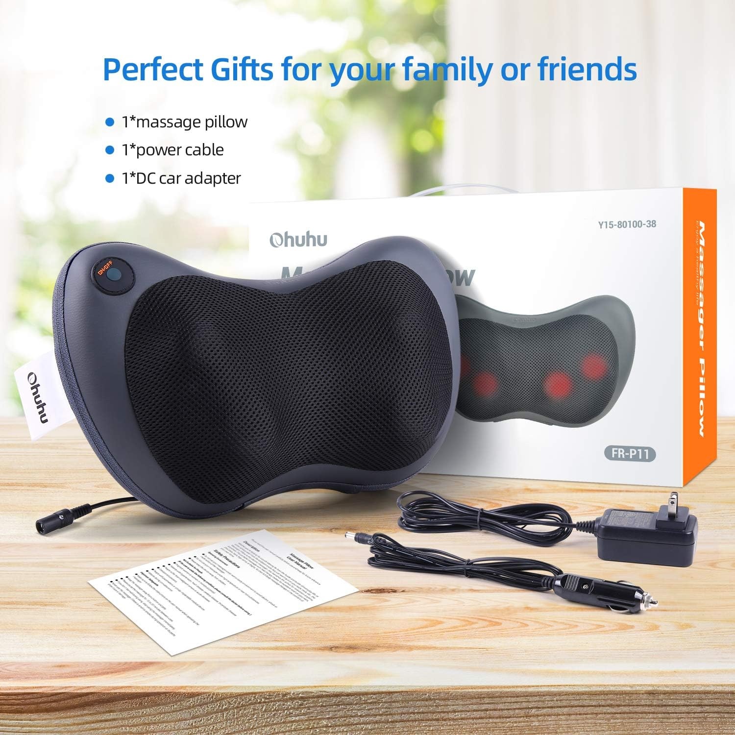 image:imageOhuhu Pillow Electric Massager for Pain Relief Dark Grey