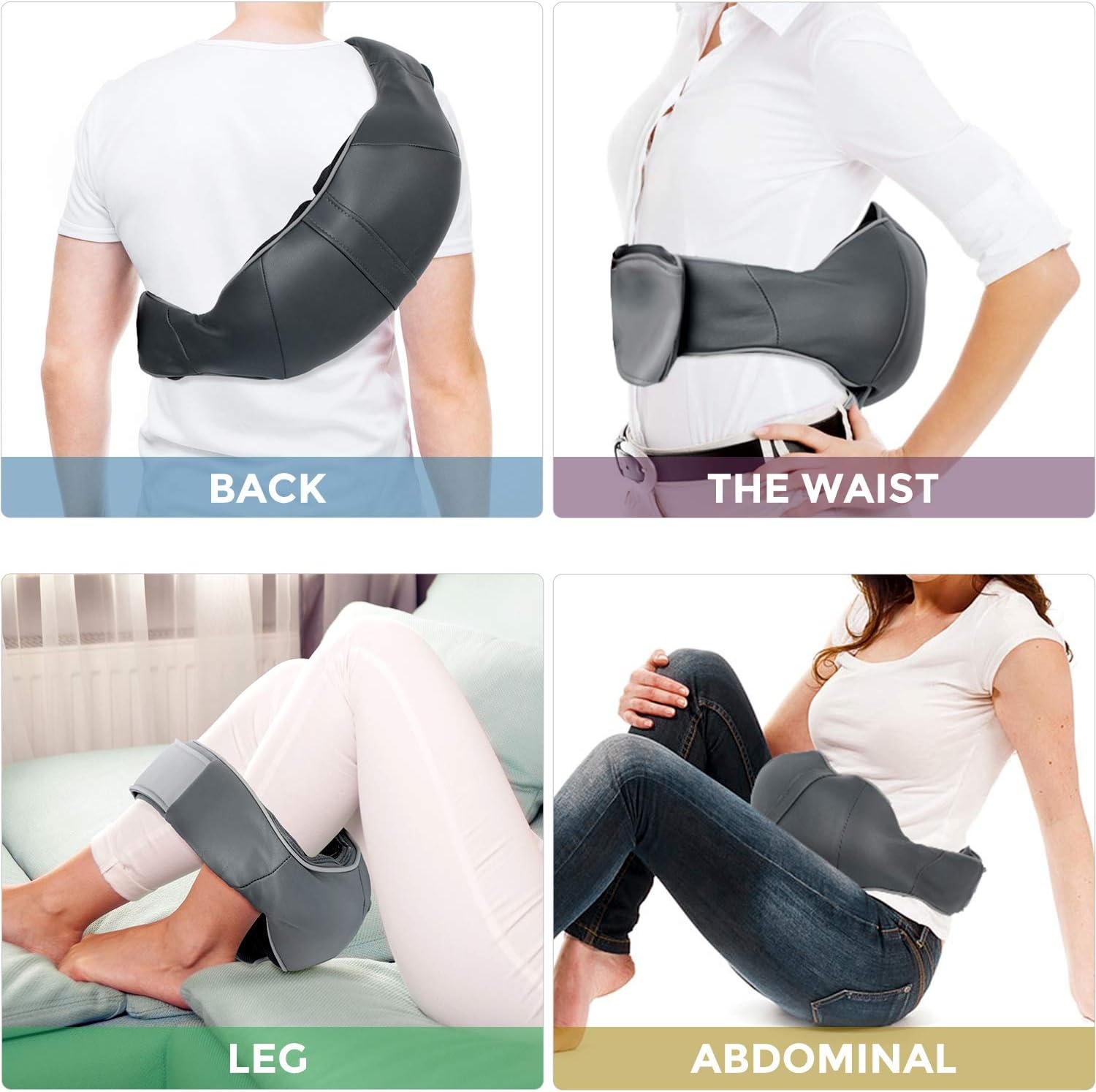 image:imageOhuhu Rechargeable Electric Back Massager Dark Grey Color