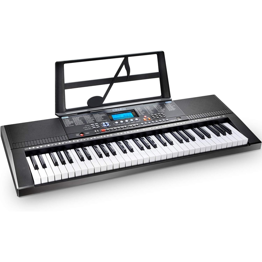 image:imageElectric Keyboard Piano 61 Keys Ohuhu Musical Piano Keyboard with Headphone Jack USB Port amp Teaching Modes for Beginners