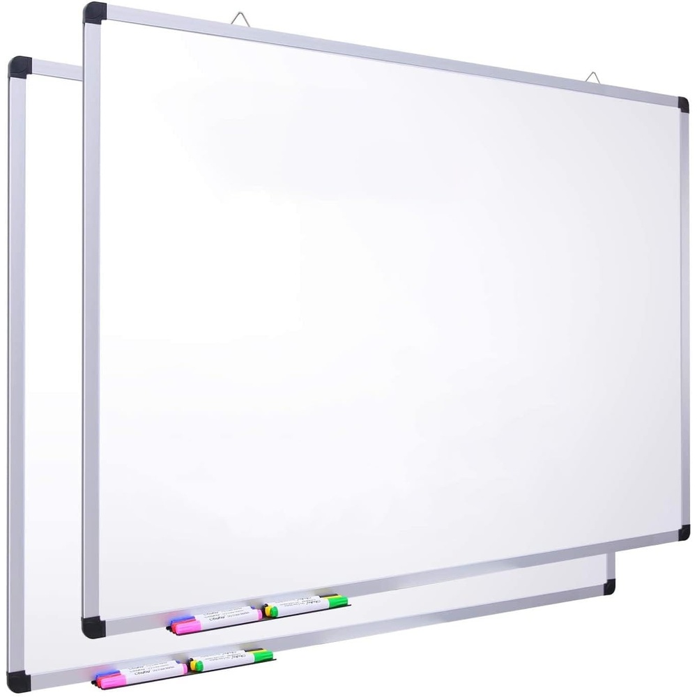 image:imageOhuhu 2 Pack Magnetic Large Dry Erase Board 48 x 36 Inches
