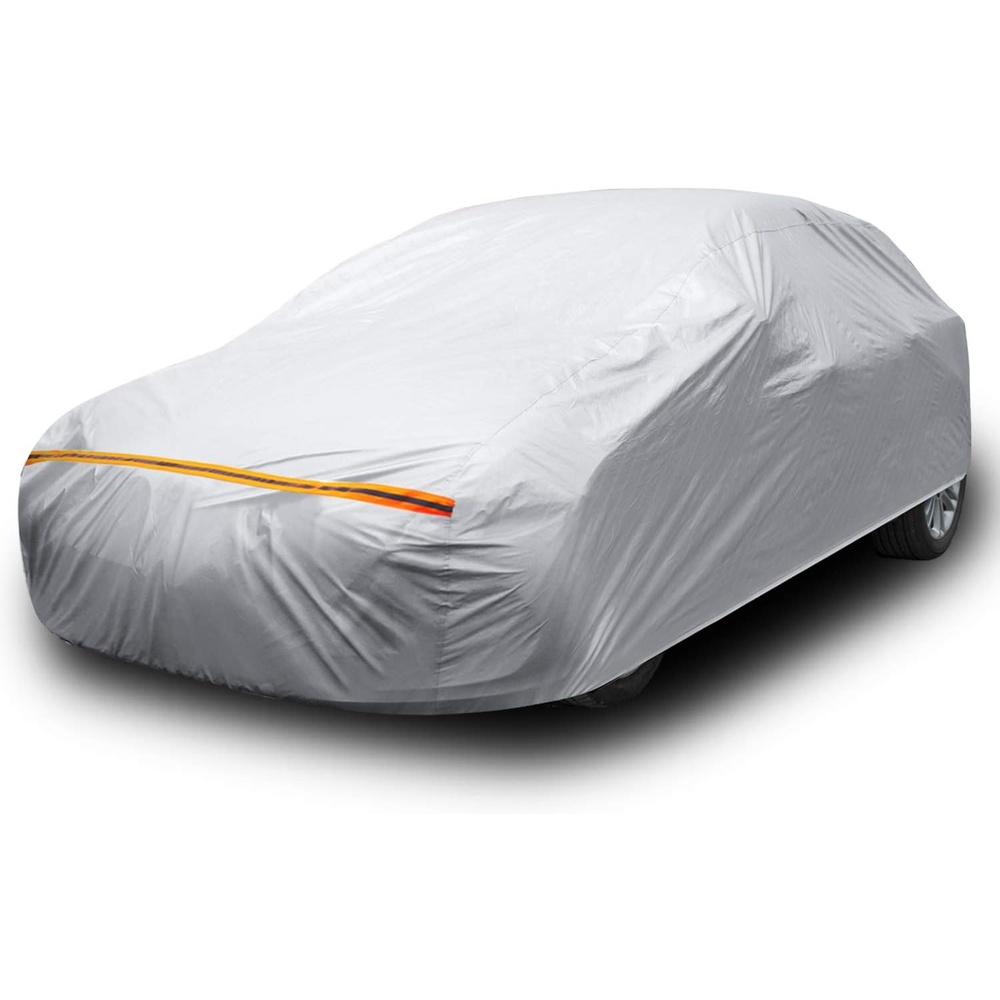 image:imageOhuhu Car Cover for Sedan 191201 Upgraded Car Covers Universal Auto Vehicle Cover for Sedan Windproof Dustproof UV Protection Scratch Resistant